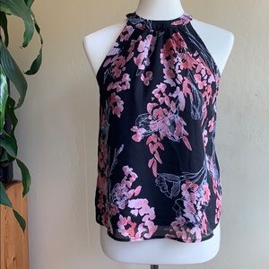 Floral Print Halter Neck Top
